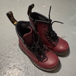 Dr. Martens Kids Cherry Red Boots